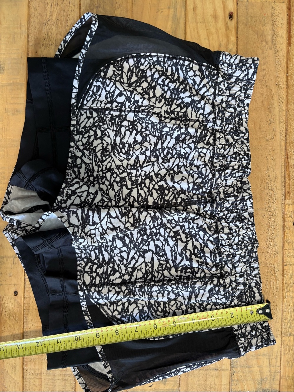 lululemon athletica Black and White Athletic Shorts